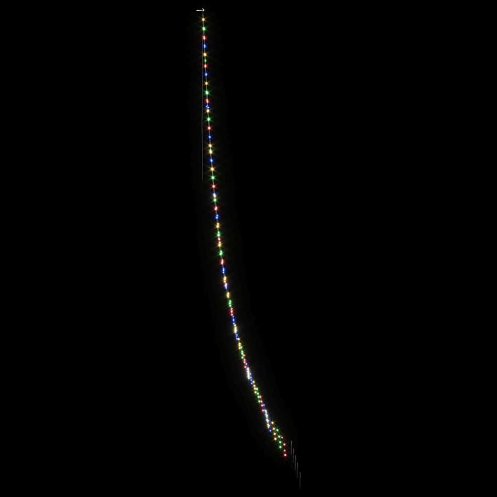 LED Juletre med Bakkepler med 276 LED Flerfarget 511 cm Metall