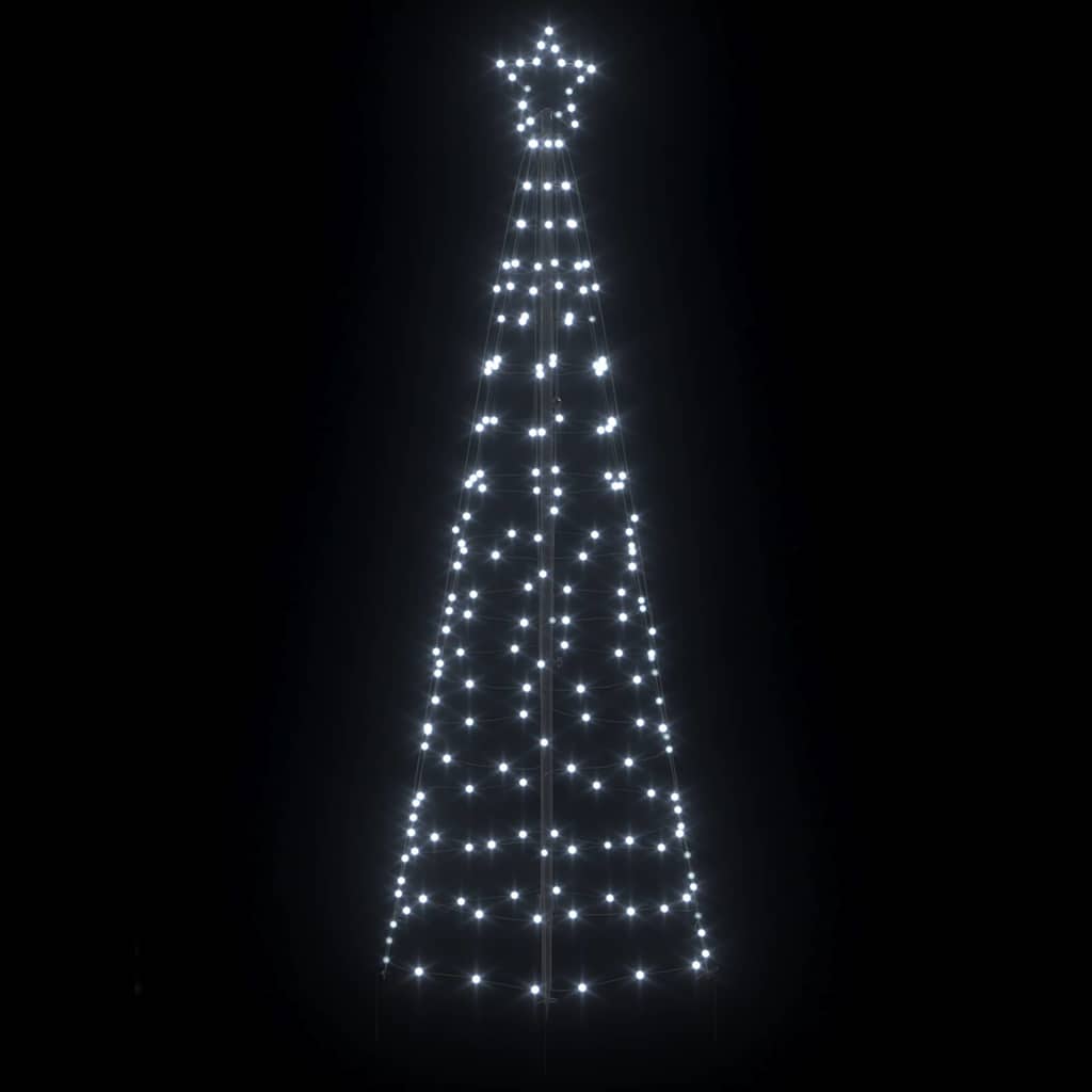 LED Juletre med Bakkepler med 390 LED Kaldhvit 250 cm Jern