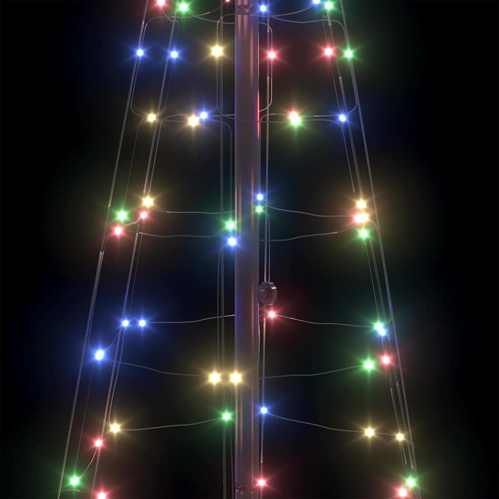 LED Juletre med Bakkepler med 390 LED Flerfarget 250 cm Jern