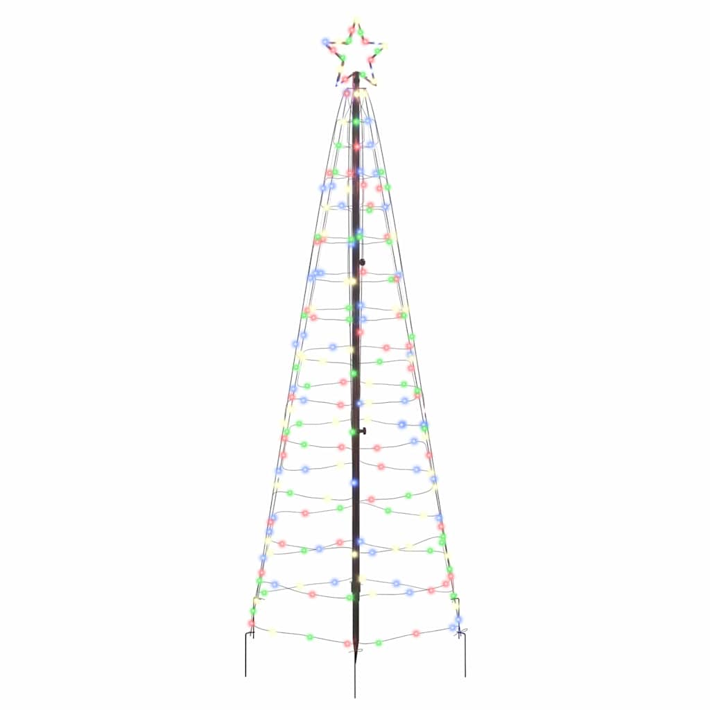 LED Juletre med Bakkepler med 390 LED Flerfarget 250 cm Jern