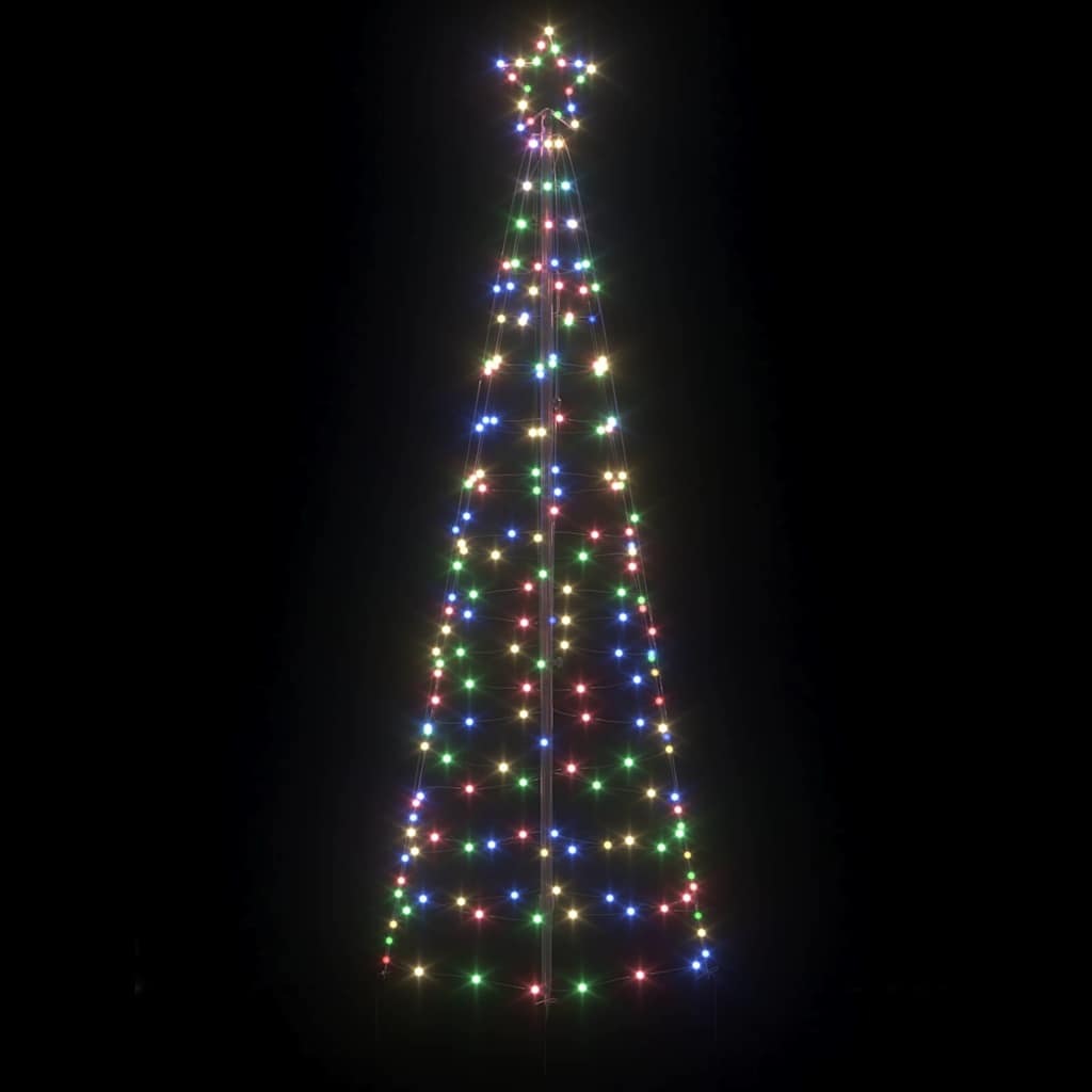 LED Juletre med Bakkepler med 390 LED Flerfarget 250 cm Jern