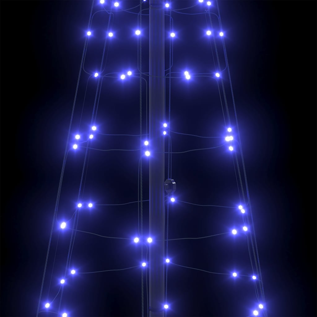 LED Juletre med Bakkepler med 390 LED Blå 250 cm Jern