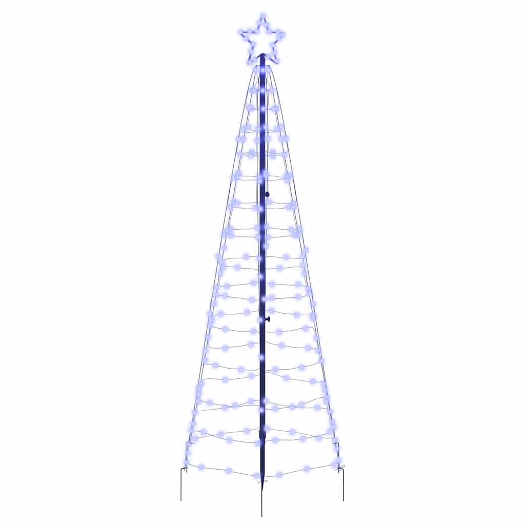 LED Juletre med Bakkepler med 390 LED Blå 250 cm Jern