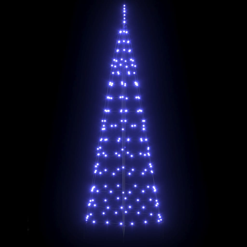 LED Juletre med Bakkepler med 390 LED Blå 250 cm Jern