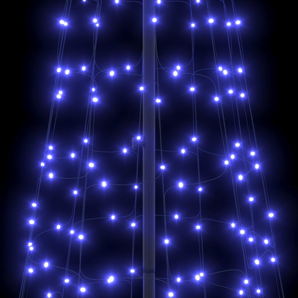 LED Juletre med Bakkepler med 800 LED Blå 400 cm Jern
