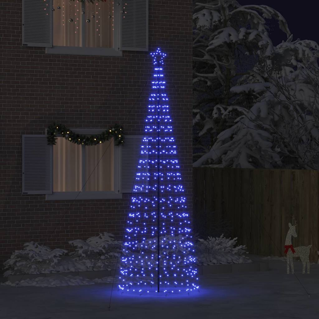 LED Juletre med Bakkepler med 800 LED Blå 400 cm Jern