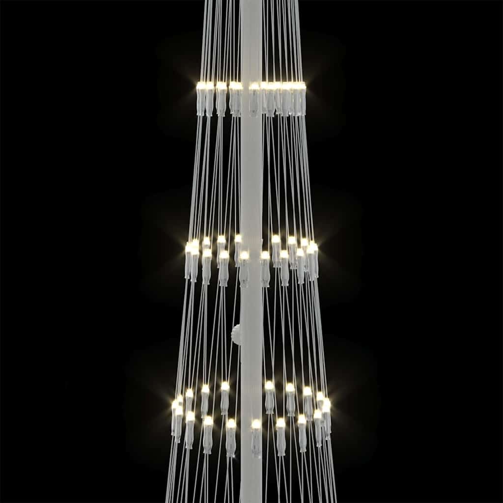 LED juletre med 230 LED Varmhvit 51 x 51 x 190 cm Metall