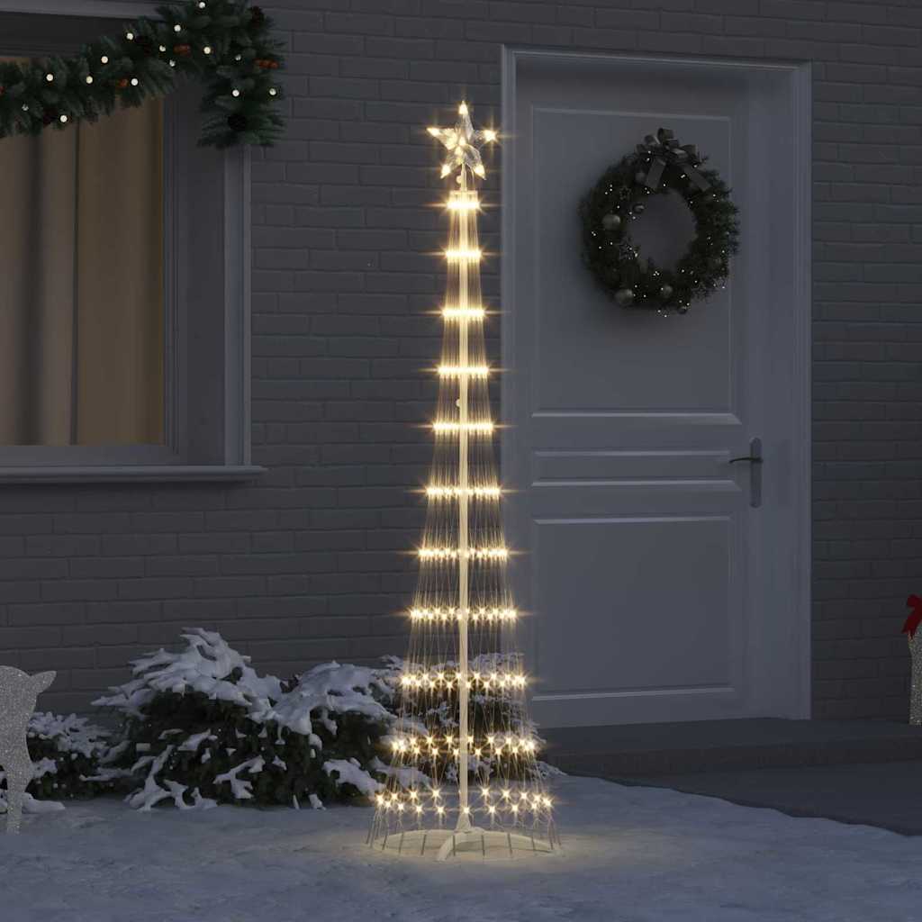 LED juletre med 230 LED Varmhvit 51 x 51 x 190 cm Metall
