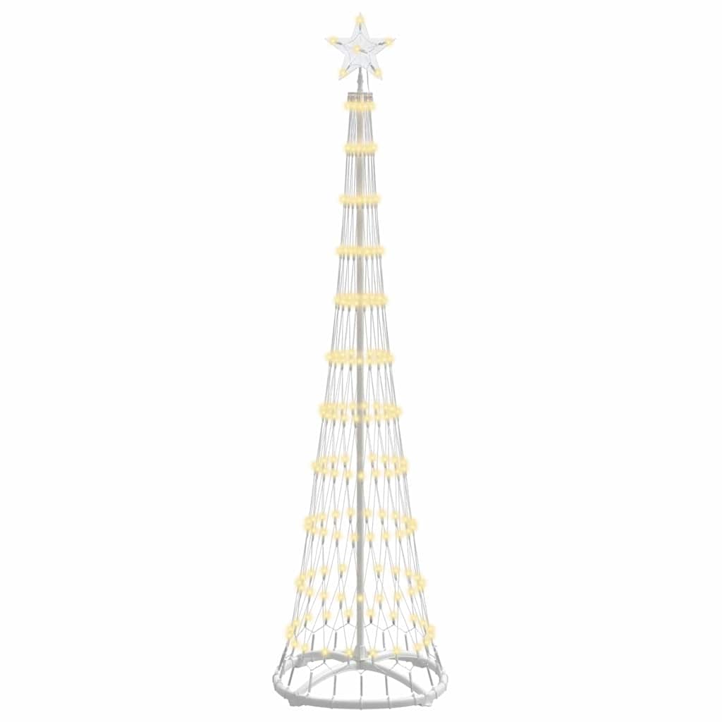 LED juletre med 230 LED Varmhvit 51 x 51 x 190 cm Metall