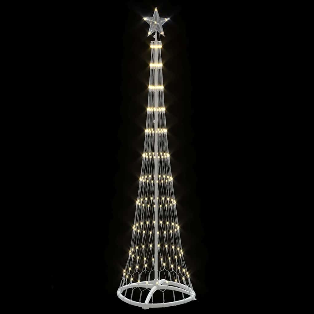 LED juletre med 230 LED Varmhvit 51 x 51 x 190 cm Metall