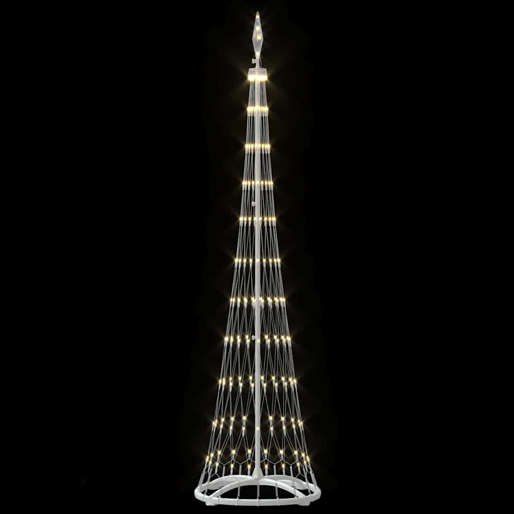 LED juletre med 230 LED Varmhvit 51 x 51 x 190 cm Metall