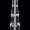 LED juletre med 230 LED Kaldhvit 51 x 51 x 190 cm Metall