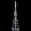 LED juletre med 230 LED Kaldhvit 51 x 51 x 190 cm Metall