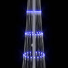 LED juletre med 230 LED med stativ Blå 51 x 51 x 190 cm Metall