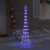 LED juletre med 230 LED med stativ Blå 51 x 51 x 190 cm Metall