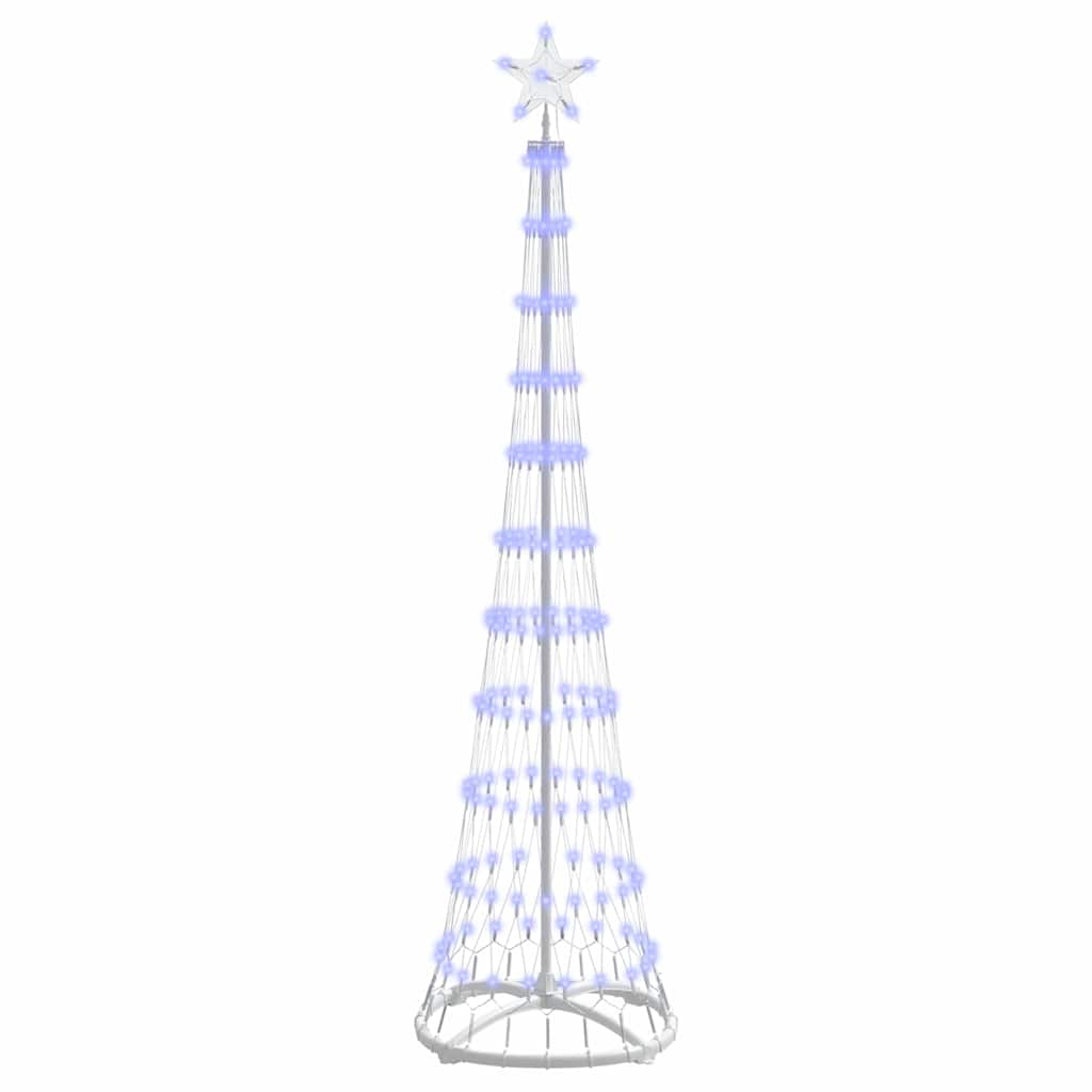 LED juletre med 230 LED med stativ Blå 51 x 51 x 190 cm Metall