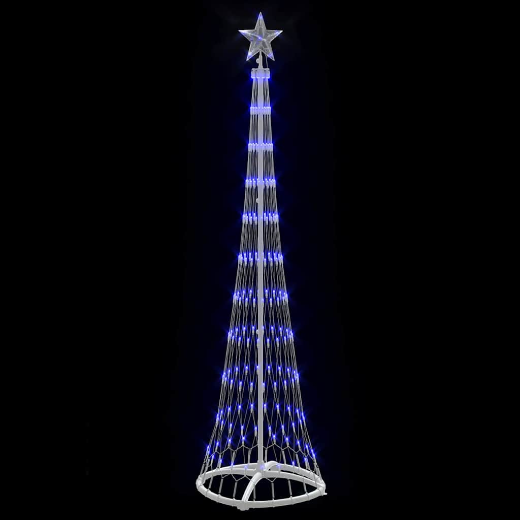 LED juletre med 230 LED med stativ Blå 51 x 51 x 190 cm Metall