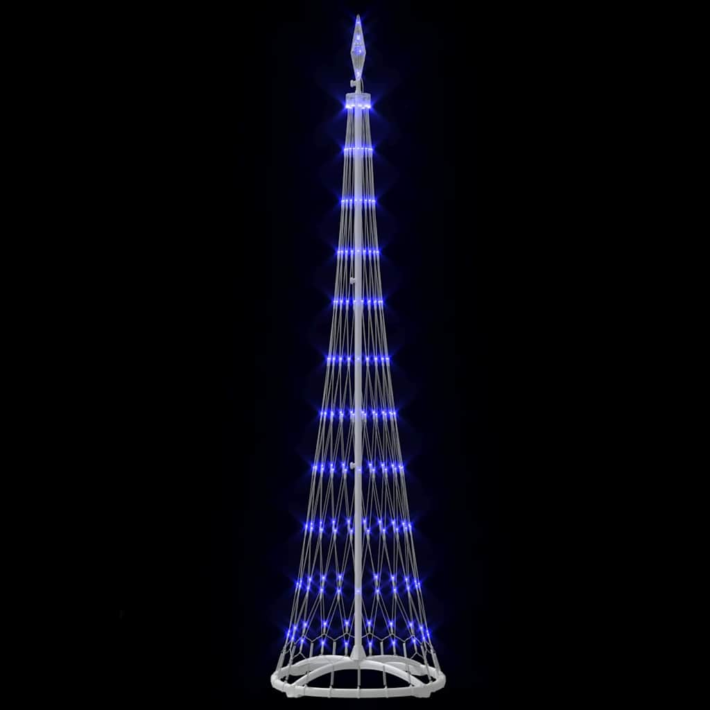 LED juletre med 230 LED med stativ Blå 51 x 51 x 190 cm Metall