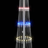 LED juletre med 230 LED Flerfarget 51 x 51 x 190 cm Metall