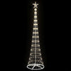 LED juletre med 290 LED Varmhvit 70 x 70 x 250 cm Metall