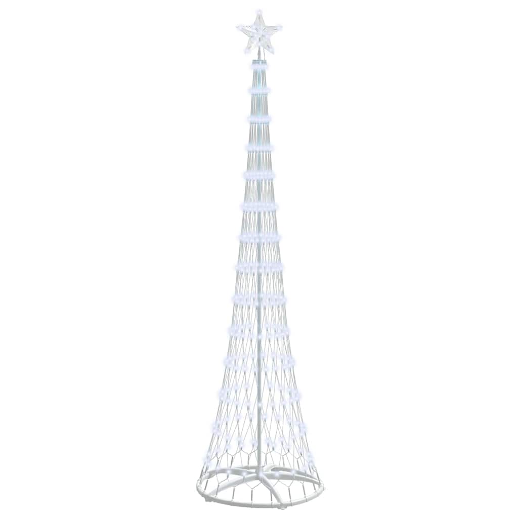 LED juletre med 290 LED Kaldhvit 70 x 70 x 250 cm Metall