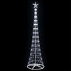 LED juletre med 290 LED Kaldhvit 70 x 70 x 250 cm Metall