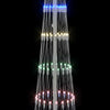LED juletre med 290 LED Flerfarget 70 x 70 x 250 cm Metall