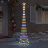 LED juletre med 290 LED Flerfarget 70 x 70 x 250 cm Metall