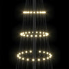 LED juletre med 230 LED Varmhvit 71 x 71 x 184.5 cm Metall