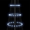 LED juletre med 230 LED Kaldhvit 71 x 71 x 184.5 cm Metall