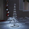 LED juletre med 230 LED Kaldhvit 71 x 71 x 184.5 cm Metall