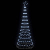 LED juletre med 230 LED Kaldhvit 71 x 71 x 184.5 cm Metall