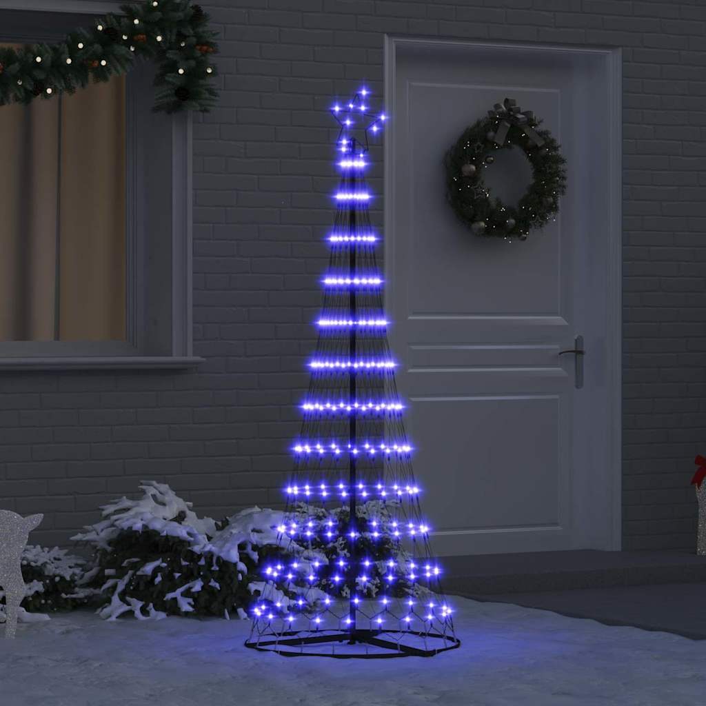LED juletre med 230 LED Blå 71 x 71 x 184.5 cm Metall