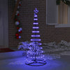 LED juletre med 230 LED Blå 71 x 71 x 184.5 cm Metall