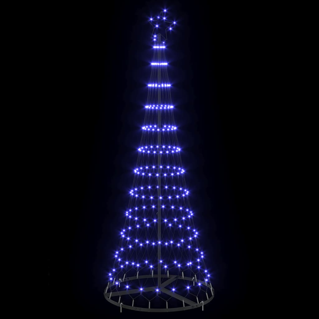 LED juletre med 230 LED Blå 71 x 71 x 184.5 cm Metall