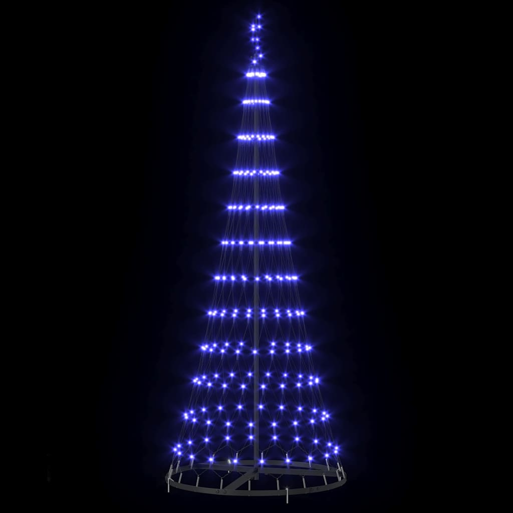LED juletre med 230 LED Blå 71 x 71 x 184.5 cm Metall