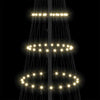 LED juletre med 290 LED Varmhvit 100 x 100 x 250 cm Metall