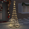 LED juletre med 290 LED Varmhvit 100 x 100 x 250 cm Metall