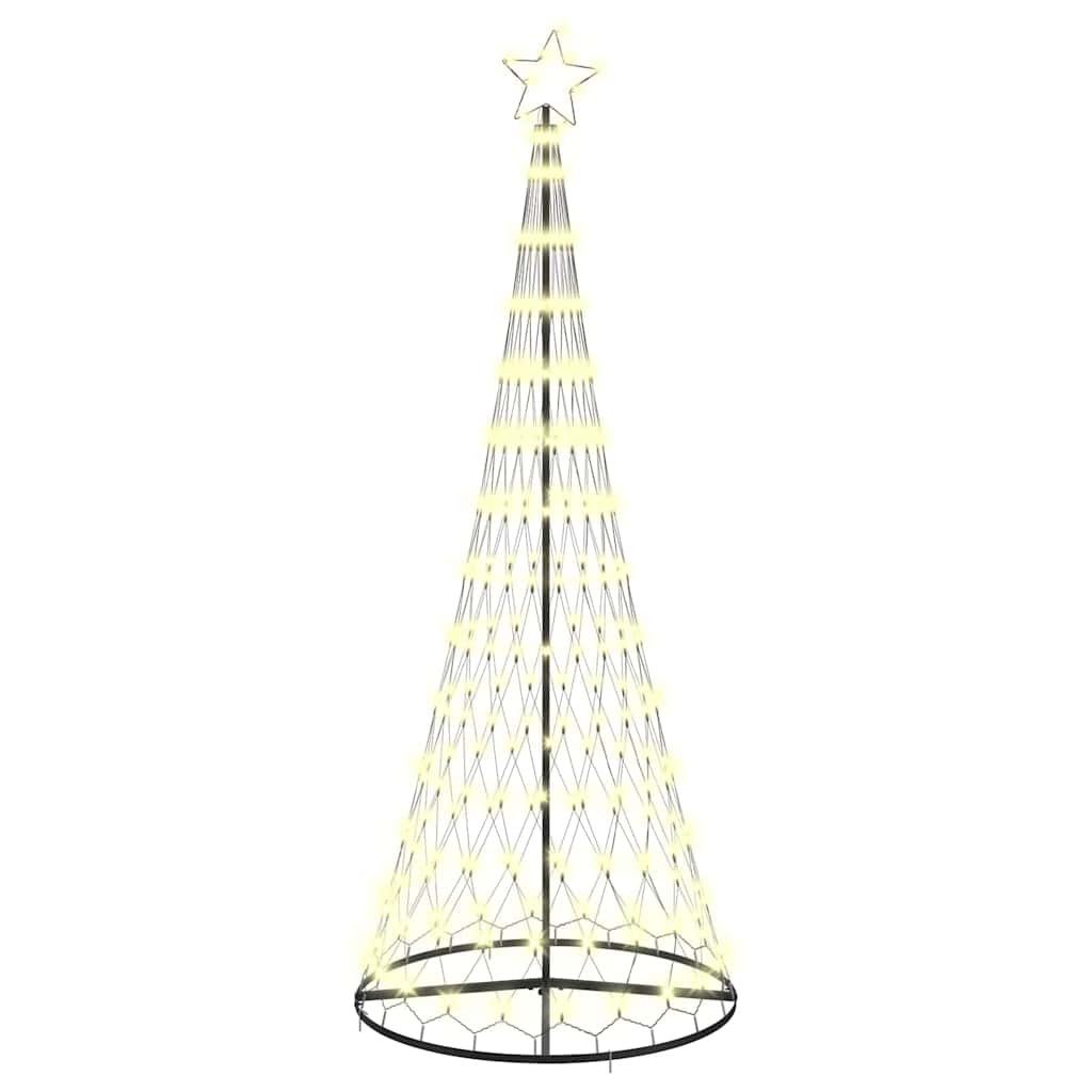 LED juletre med 290 LED Varmhvit 100 x 100 x 250 cm Metall