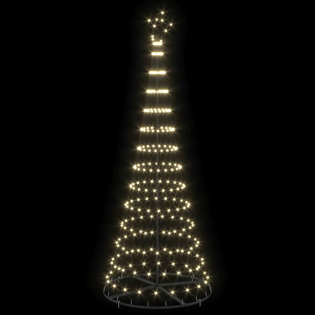 LED juletre med 290 LED Varmhvit 100 x 100 x 250 cm Metall