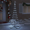 LED juletre med 290 LED Kaldhvit 100 x 100 x 250 cm Metall
