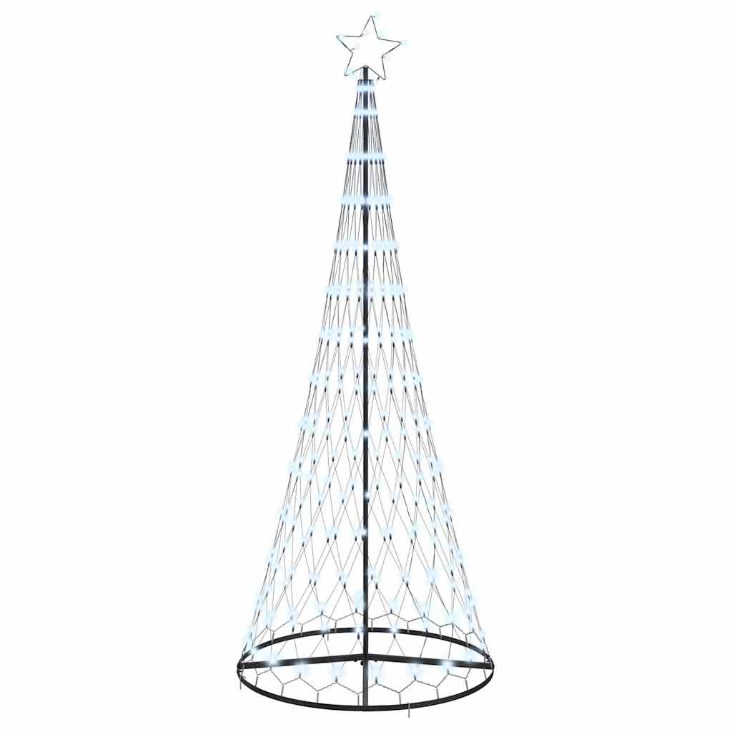 LED juletre med 290 LED Kaldhvit 100 x 100 x 250 cm Metall