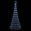 LED juletre med 290 LED Kaldhvit 100 x 100 x 250 cm Metall