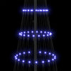 LED juletre med 290 LED Blå 100 x 100 x 250 cm Metall