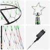 LED juletre med 290 LED Flerfarget 100 x 100 x 250 cm Metall