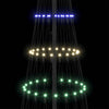 LED juletre med 290 LED Flerfarget 100 x 100 x 250 cm Metall