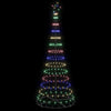 LED juletre med 290 LED Flerfarget 100 x 100 x 250 cm Metall