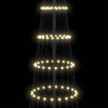 LED juletre med stativ Varmhvit 100.5 x 100.5 x 302.5 cm Metall