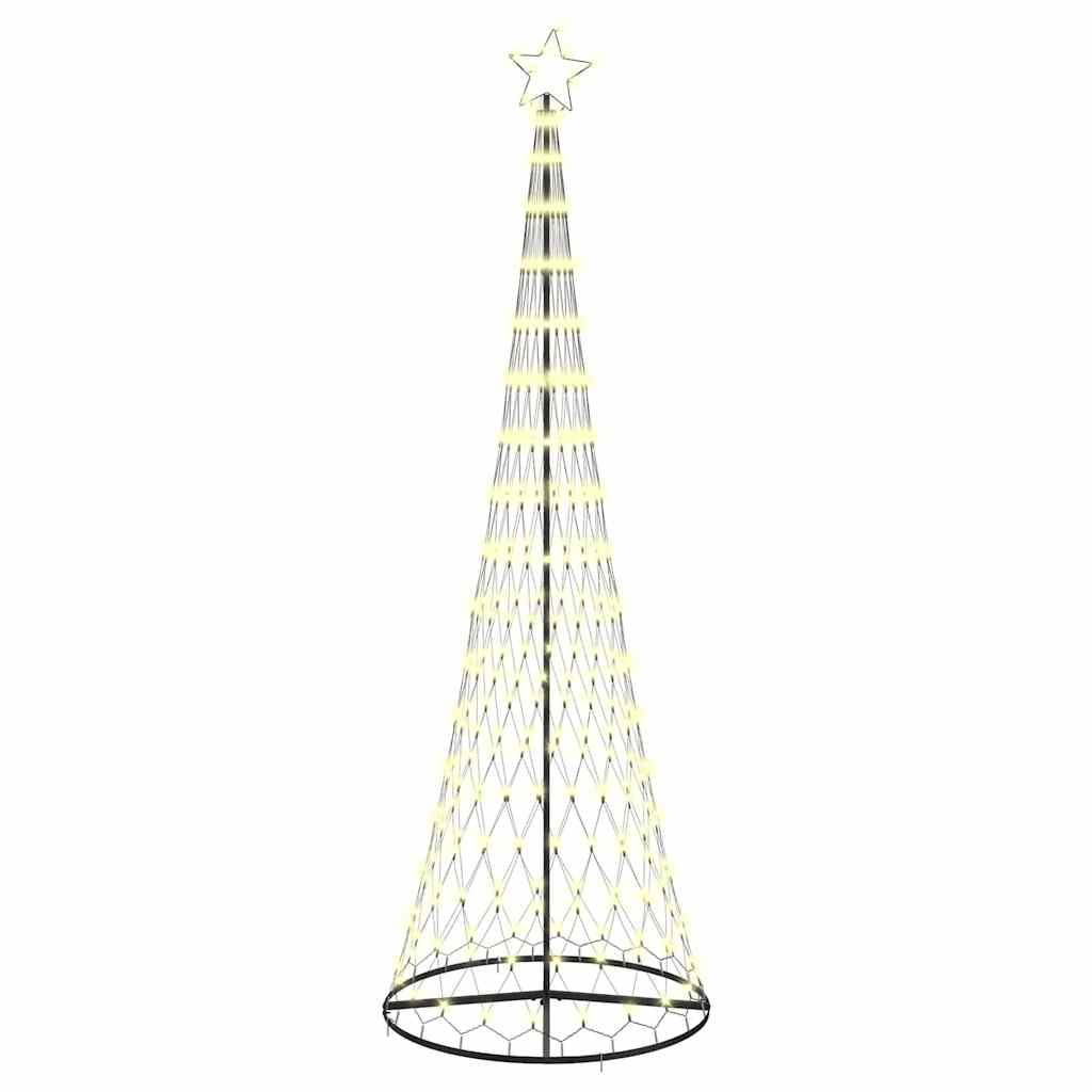 LED juletre med stativ Varmhvit 100.5 x 100.5 x 302.5 cm Metall