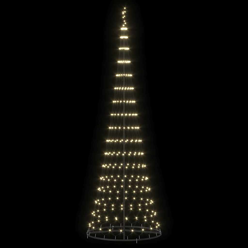 LED juletre med stativ Varmhvit 100.5 x 100.5 x 302.5 cm Metall